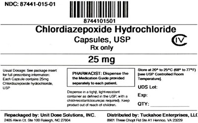 Chlordiazepoxide HCl 25 mg (8744101501 Chlordiazepoxide HCl 25 mg)